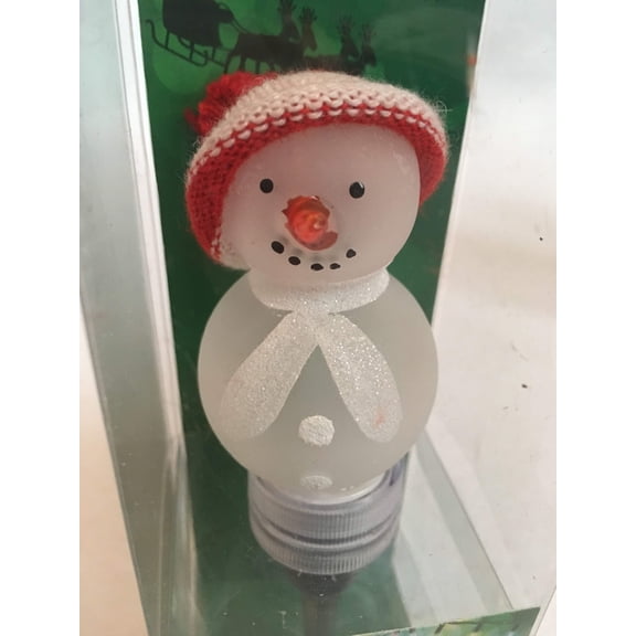 Christmas LED Light Up Wine Topper