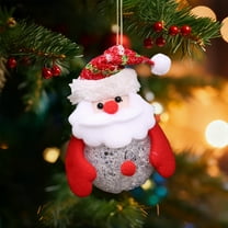 Christmas LED Lighted Christmas Santa Claus Ornament Xmas Tree Pendant and Decor for Holiday Home Decoration