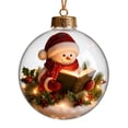 thumbnail image 1 of Christmas LED Lighted Glass Ball Ornaments, Clear Hanging Globe with Storybook Scene , Gold Cap Rope Hanger for Xmas Tree Wreath Mantel Holiday Decor Gift, 1 of 8