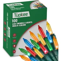 Christmas LED Random Twinkle Lights - 16 of 100 Bulbs Twinkle - LED Multicolor Christmas Tree Lights - Indoor Outdoor  24.75 Feet Light String, Sparkling Twinkling Holiday Decor