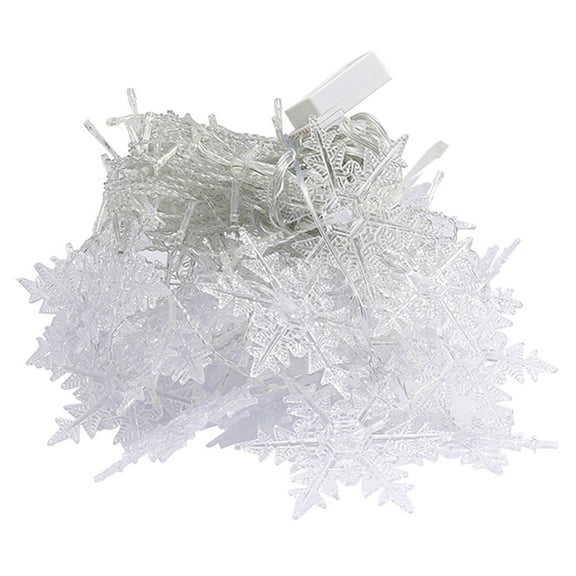 Christmas LED Snowflake Curtain Lights - 8 Modes, Waterproof, Connectable - for Indoor/Outdoor Holiday Decor, Parties & Weddings