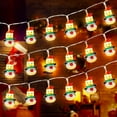 thumbnail image 1 of Christmas LED String Light Indoor String Lights Santa Claus Snowmen Christmas Decorations Waterproof Lights Battery Operated for Xmas Festive Home Holiday Decor (Snowman-10FT 20LED), 1 of 6