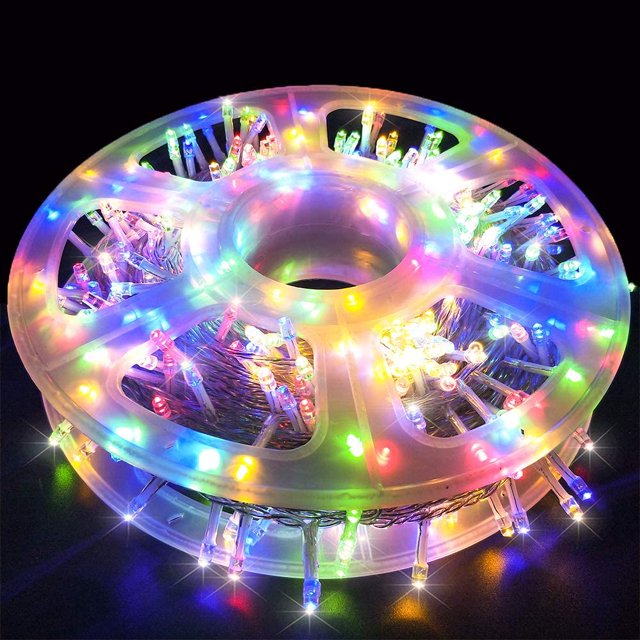 Christmas LED String Lights, Quntis 66FT 200 LED String Lights 30V Plug
