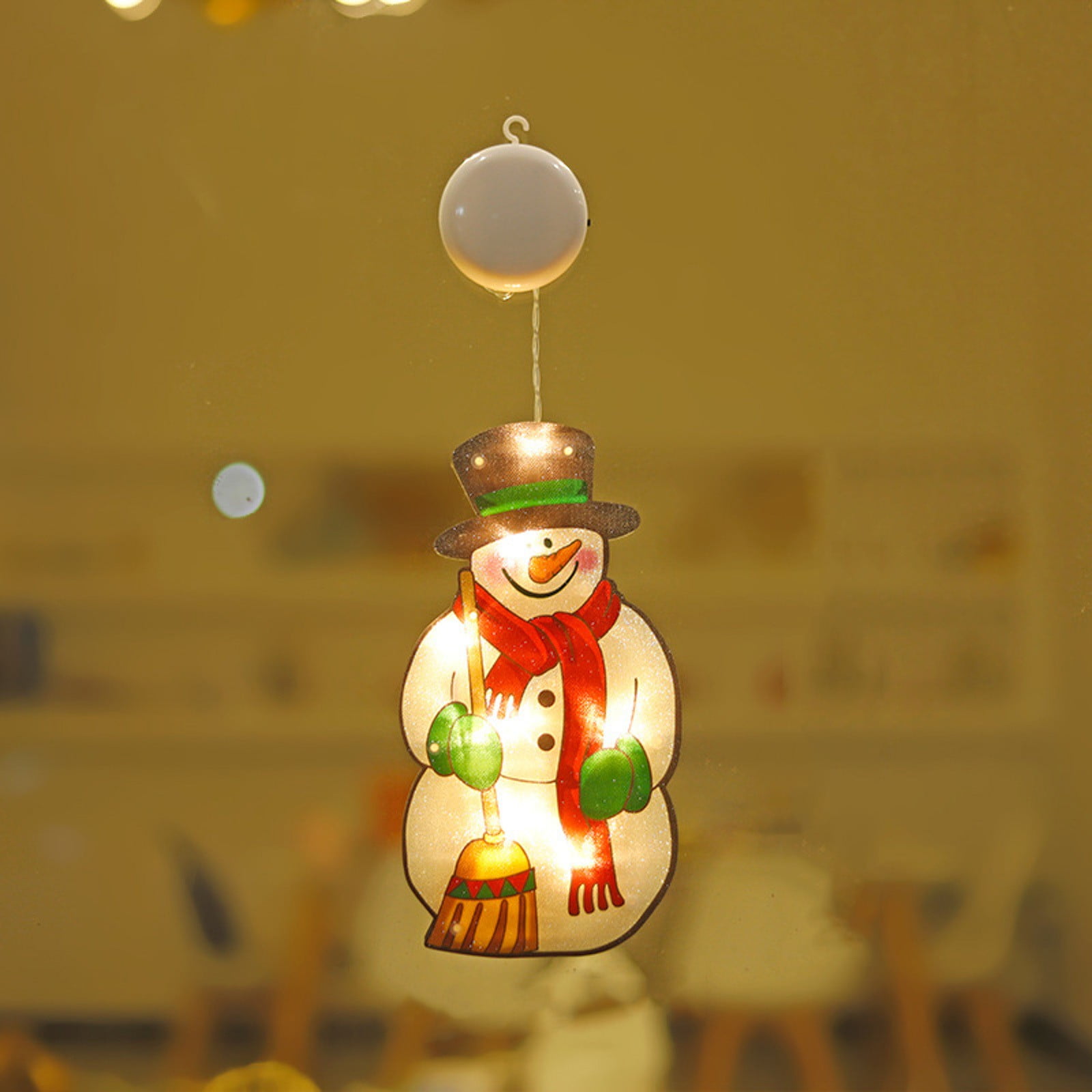 Christmas LED Suction Cup Lights Santa & Mini Blinking Christmas Lights