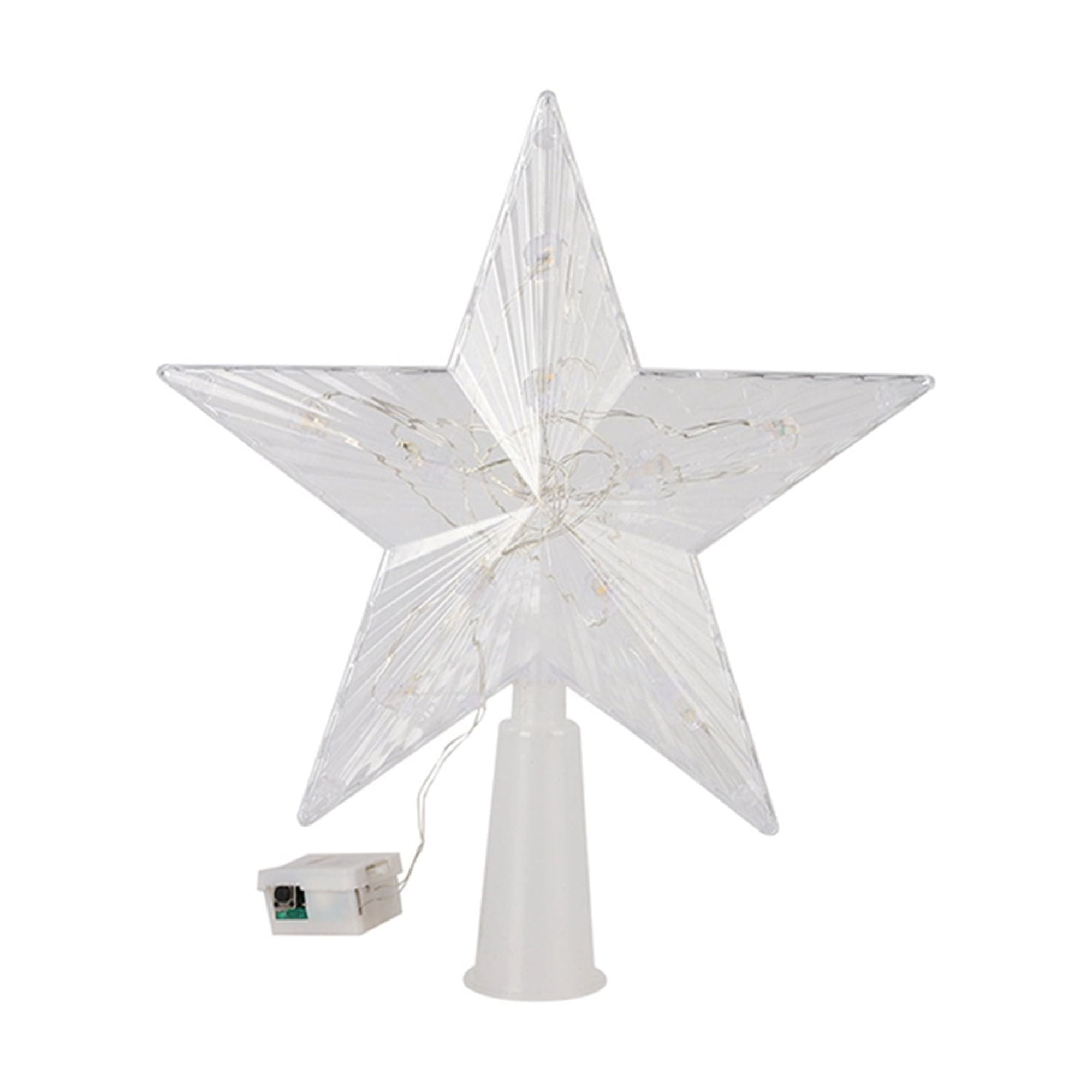 Christmas LED Tree Topper Stars Tree Top with Light for Party - Walmart.com