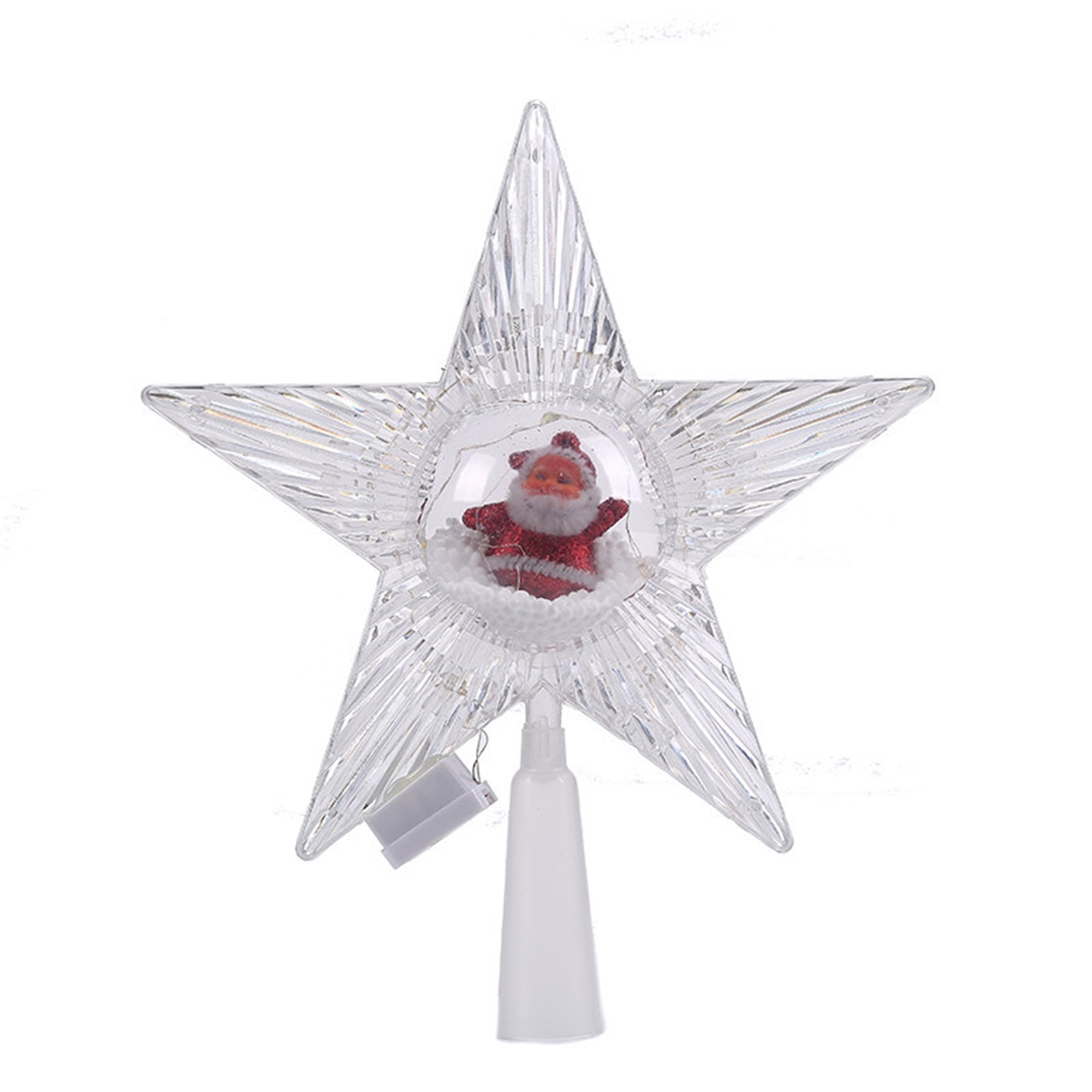 Christmas LED Tree Topper Stars Tree Top with Light for Party