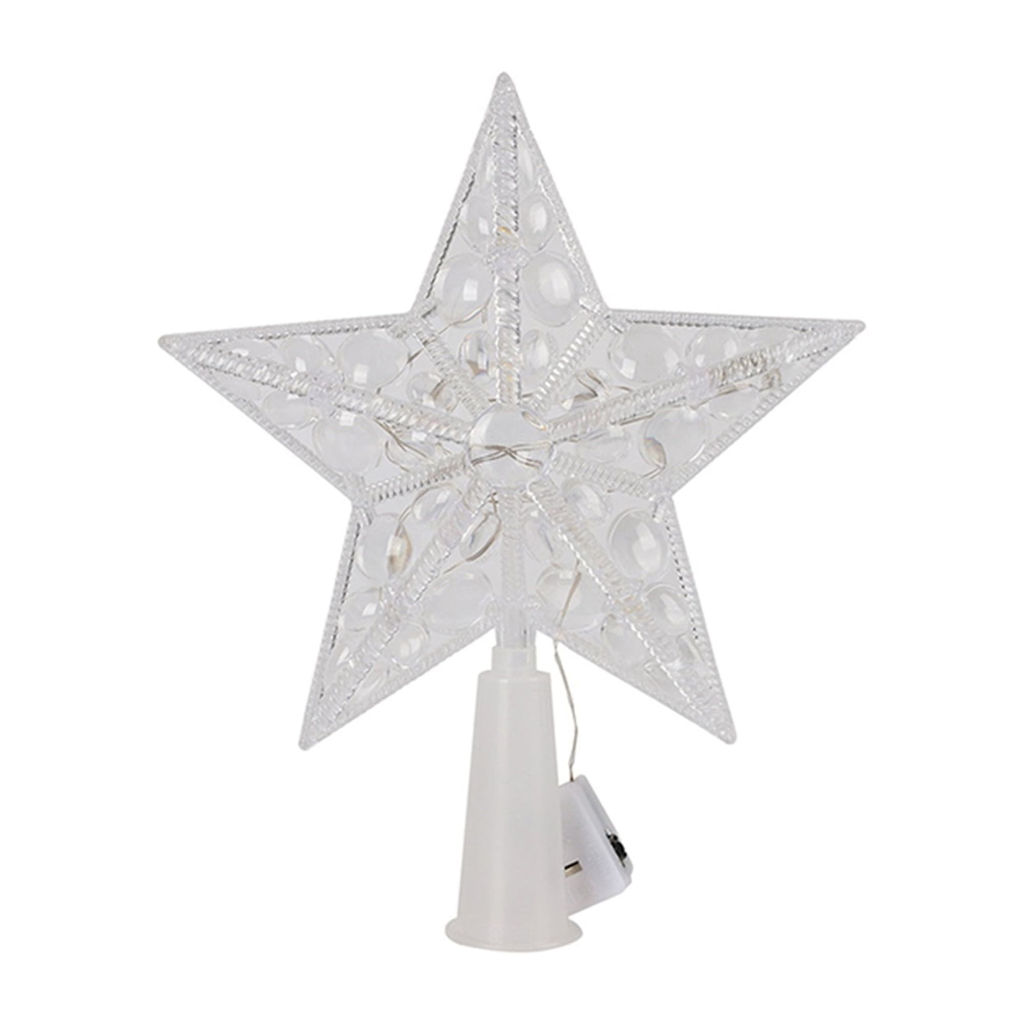 Christmas LED Tree Topper Stars Tree Top with Light for Party