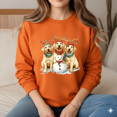 thumbnail image 1 of Christmas Labrador Retriever Dogs Reindeer Snow Scene Holiday Sweatshirt, up to size 5XL, 1 of 2