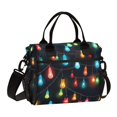 thumbnail image 1 of Christmas Lamp Light Post Cooler Bag Lunch Bag Soft Cooler Cooling Tote Insulated Lunch Box for Adult Men Women, 1 of 6