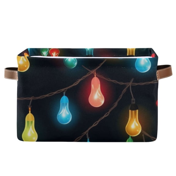 Christmas Lamp Light Post Storage Bins Baskets With Handles Storage Box Clothes Organizer Organization Toys