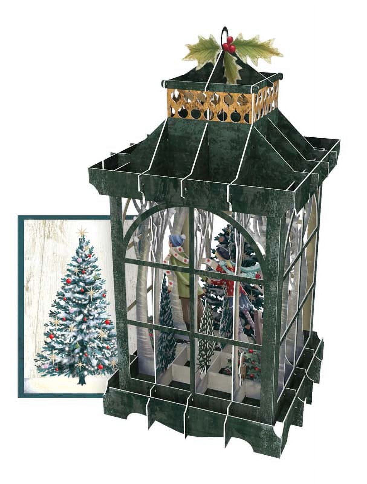Notes & Queries 3D Pop Up Christmas Lantern Greeting Card