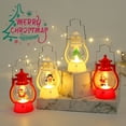 thumbnail image 1 of Christmas Lantern Glittering Santa Claus Scene, Lighted Lantern Santa Claus for Christmas Decorationa and Gifts, 1 of 3
