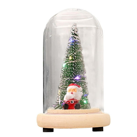 Christmas Lantern Musical Snow Globe - Swirling Glitter Water Lantern for Christmas Decoration, Thanksgiving Lighted Lantern (Retro Round Shaped)