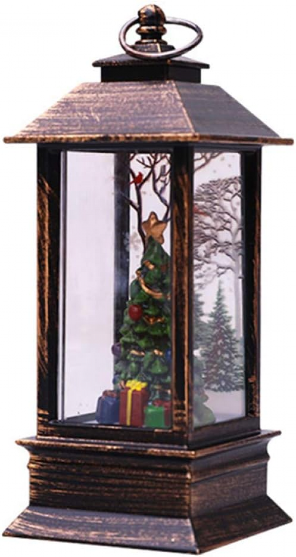 Christmas Lantern Night Light Glow Christmas Theme Lantern Wind Lantern