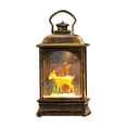 thumbnail image 1 of Christmas Lantern, Santa Claus Lantern, Battery Operated LED Christmas Candle Light Decoration, PVC Material, Warm Orange Glow, Multifunctional Holiday Decor, Compact Size 13.5cm x 7cm x 3.7cm, 1 of 7