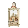 thumbnail image 1 of Christmas Lantern Winter Scene Plywood Led Trees Bells Snow Mx181245 Deer, 1 of 3