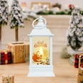 thumbnail image 1 of Christmas Lantern with Customizable Panels, Battery Operated LED Candle Lamp, Portable Flameless Holiday Decor for Tabletop Indoor Outdoor(D), 1 of 4