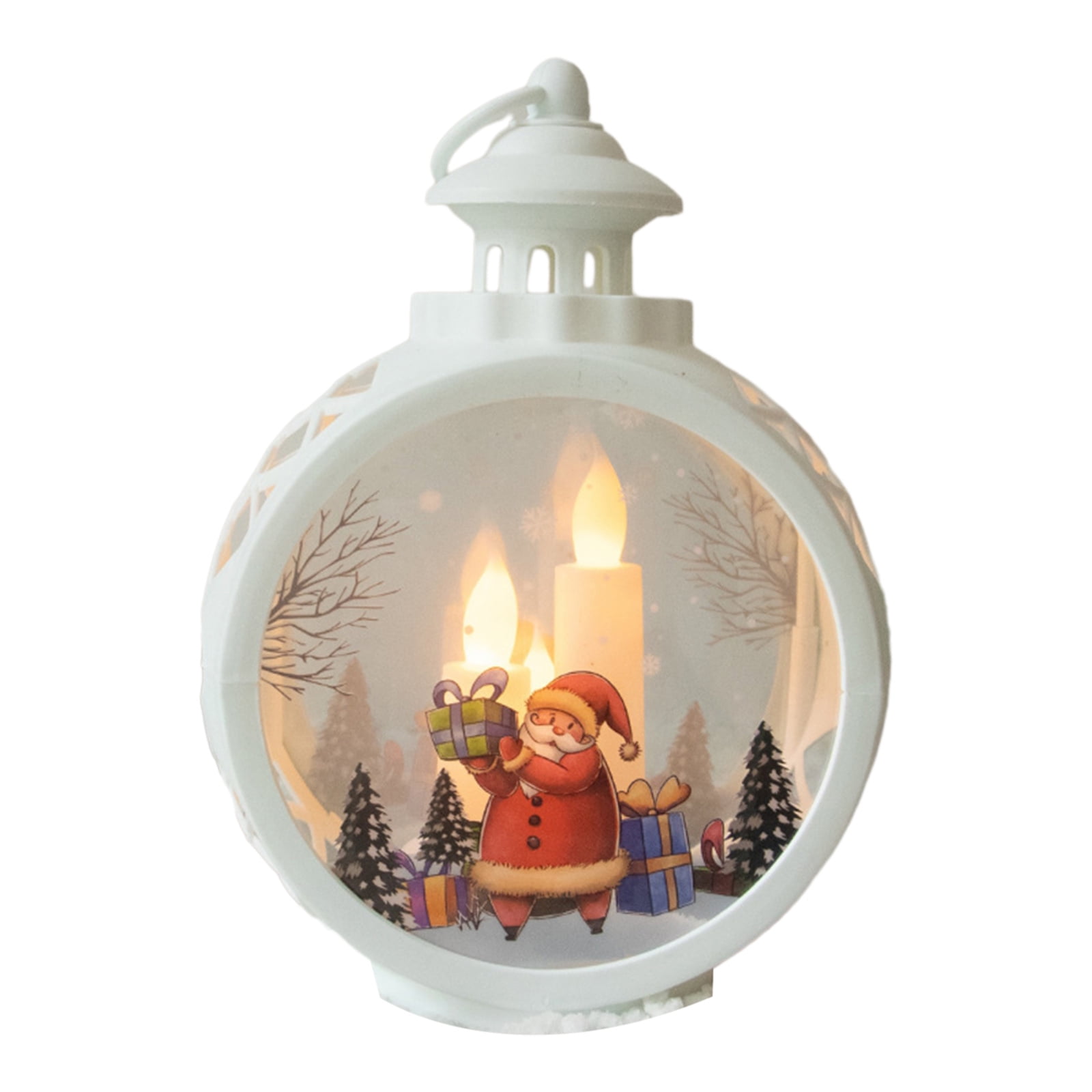 Christmas Lanterns Xmas LED Lantern Decorative Christmas Snowman Santa ...