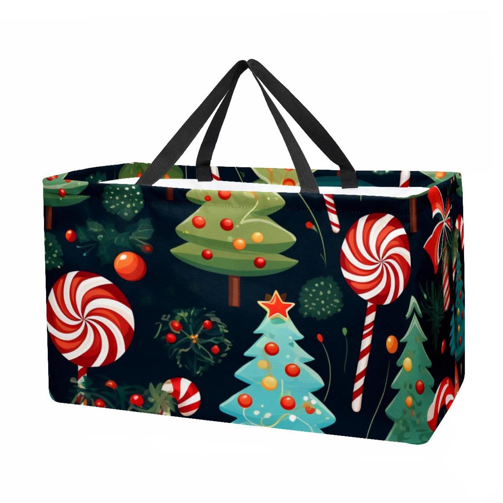 Christmas Large Capacity Reusable Oxford Cloth Storage Bin Foldable