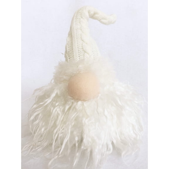 Christmas Large Santa Gnome With Fuzzy Beard Ornament or Display