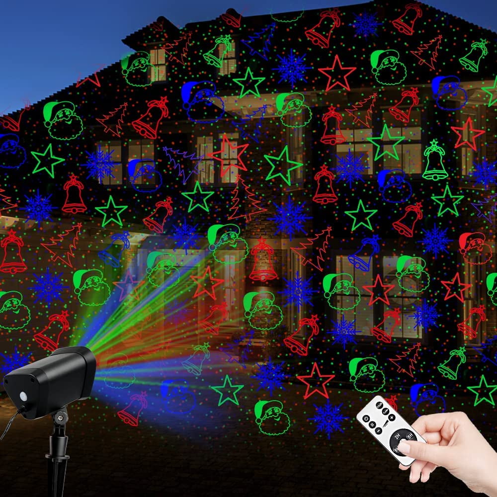 Remote Controlled Outdoor Waterproof Laser Lawn Projector Spotlight Christmas  Lights Red+Green Multi Pattern Stage Light IP44 Rated 100 240V From  Cxwonled, $29.3