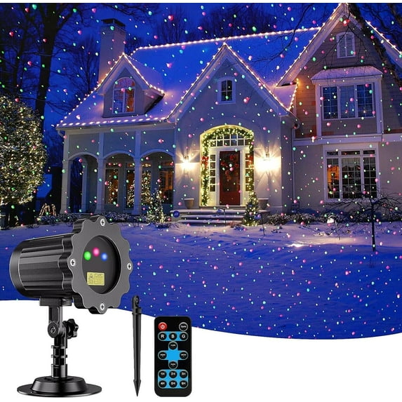 Christmas Laser RGB LED Projector Light Moving Outdoor Landscape Stage Xmas Lamp Decoration