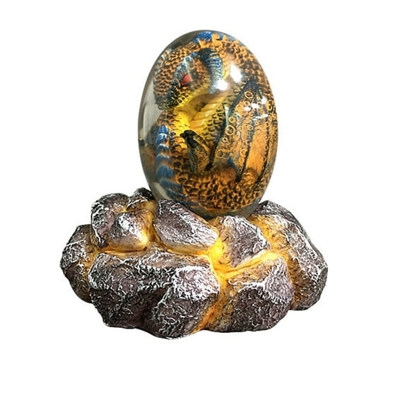 Christmas Lava Dragon Eggs With Base,Glowing Egg Decoration Christmas Gift For Kids 3-6 Year Old