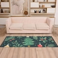 thumbnail image 1 of Christmas Leaves Green Runner Rug Non-Slip Area Rugs Linen Washable Non Shedding for Kitchen Bedroom Carpet, 1 of 8