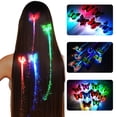 thumbnail image 1 of Christmas Led Light-Up Wig Braids - Christmas Led Wig Hairpin, Colorful Butterfly-Luminous Wig, Hairpin, Extended Wig, Women'S and Girls' Hairpin Accessories, 1 Led Light-Up Wig Br Makeup Organizers, 1 of 9