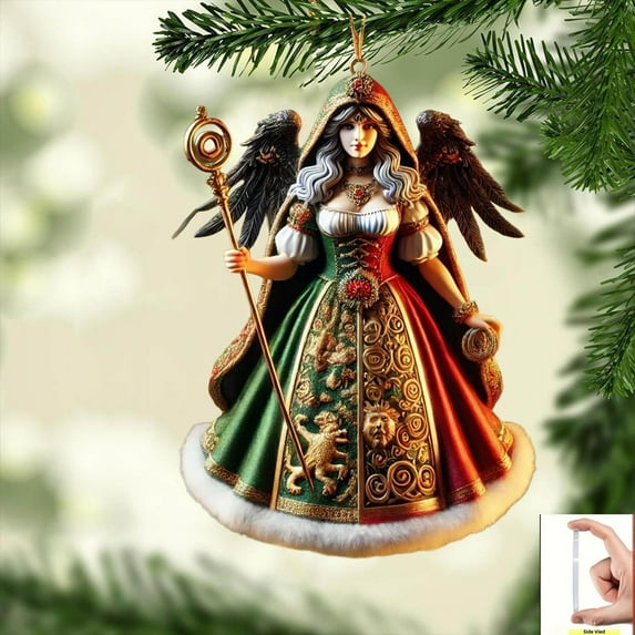 Christmas Legends Ornament 2D Flat Acrylic - Monsters Hanging Decor, Mythical Creatures Christmas Tree Ornament Gift for Gamers Holiday Stocking Stuffer