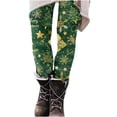 thumbnail image 1 of Christmas Leggings Women Buffalo Plaid Print High Waist Slim Fit Stretch Gym Jegging Tights Holiday Outfits, 1 of 6