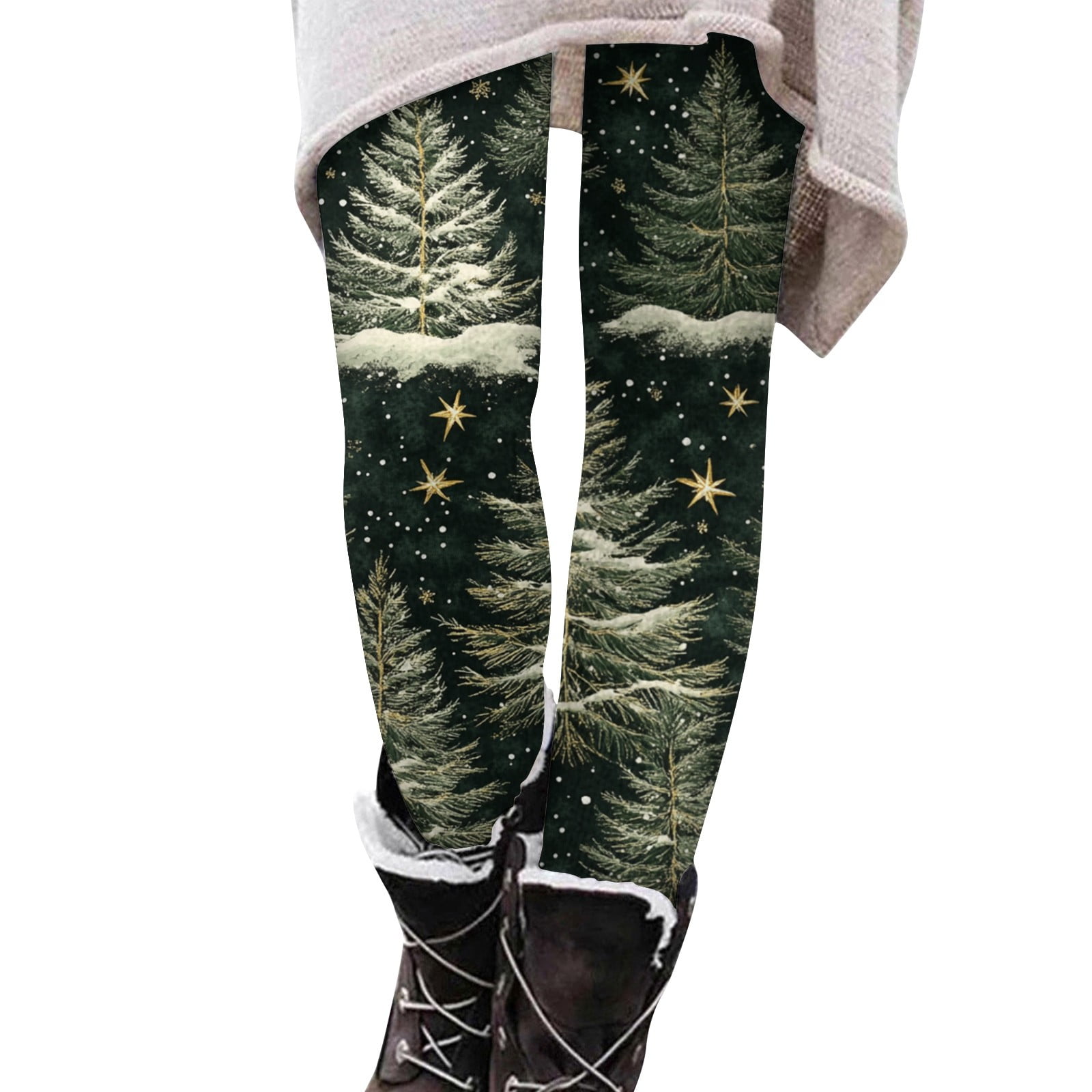 Christmas Leggings for Women Stretch Butt Lifting Yoga Pants Xmas