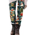 Christmas Leggings for Women Xmas Snowflake Print Gym Leggings Stretch