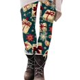 Christmas Leggings for Women Xmas Snowflake Print Yoga Pants Stretch
