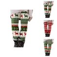 thumbnail image 1 of Christmas Leggings for Women Elastic High Waist Festive Print Tight Pants Workout Yoga Pants Holiday Leggings, 1 of 5