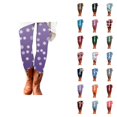 thumbnail image 1 of Christmas Leggings for Women Elastic High Waist Festive Snowflake Print Holiday Tights Pants Workout Yoga Pants, 1 of 6