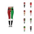 thumbnail image 1 of Christmas Leggings for Women Elastic High Waist Slim Fit Funny Santa Claus Print Tights Pants Workout Yoga Pants, 1 of 9