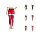 thumbnail image 1 of Christmas Leggings for Women High Waisted Santa Claus Print Ankle Length Seasonal Printed Leggings Soft Brushed Pants, 1 of 6