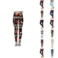thumbnail image 1 of Christmas Leggings for Women High Waisted Santa Claus Print Ankle Length Seasonal Printed Leggings Soft Brushed Pants, 1 of 5