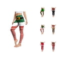 thumbnail image 1 of Christmas Leggings for Women High Waisted Santa Claus Print Ankle Length Seasonal Printed Leggings Soft Brushed Pants, 1 of 6