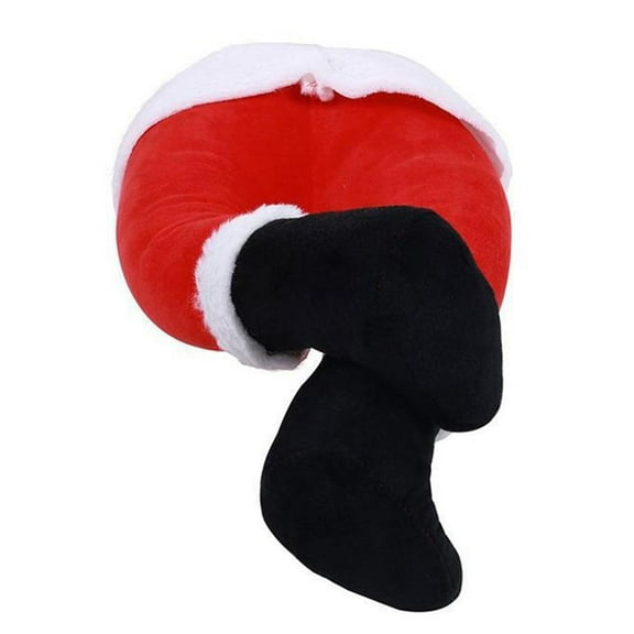 Christmas Legs Ornament Elf Figure Plush for Window Decorations