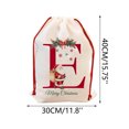 Red Rope Bridges Christmas Letter Bundle Red Rope Fabric Storage Bag, 15.7 in, 30 Pack ...