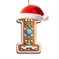 thumbnail image 1 of Christmas Letter I Ornament, Acrylic Alphabet Hanging Pendant for Xmas Tree Decor, Personalized DIY Initial Christmas Ornament for Holiday Gift, 1 of 7