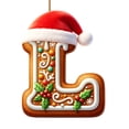 thumbnail image 1 of Christmas Letter L Ornament, Acrylic Alphabet Hanging Pendant for Xmas Tree Decor, Personalized DIY Initial Christmas Ornament for Holiday Gift, 1 of 7