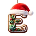 thumbnail image 1 of Christmas Letter Ornament, Acrylic Alphabet Hanging Pendant for Xmas Tree Decor, Personalized DIY Initial Christmas Ornament for Holiday Gift, 1 of 7