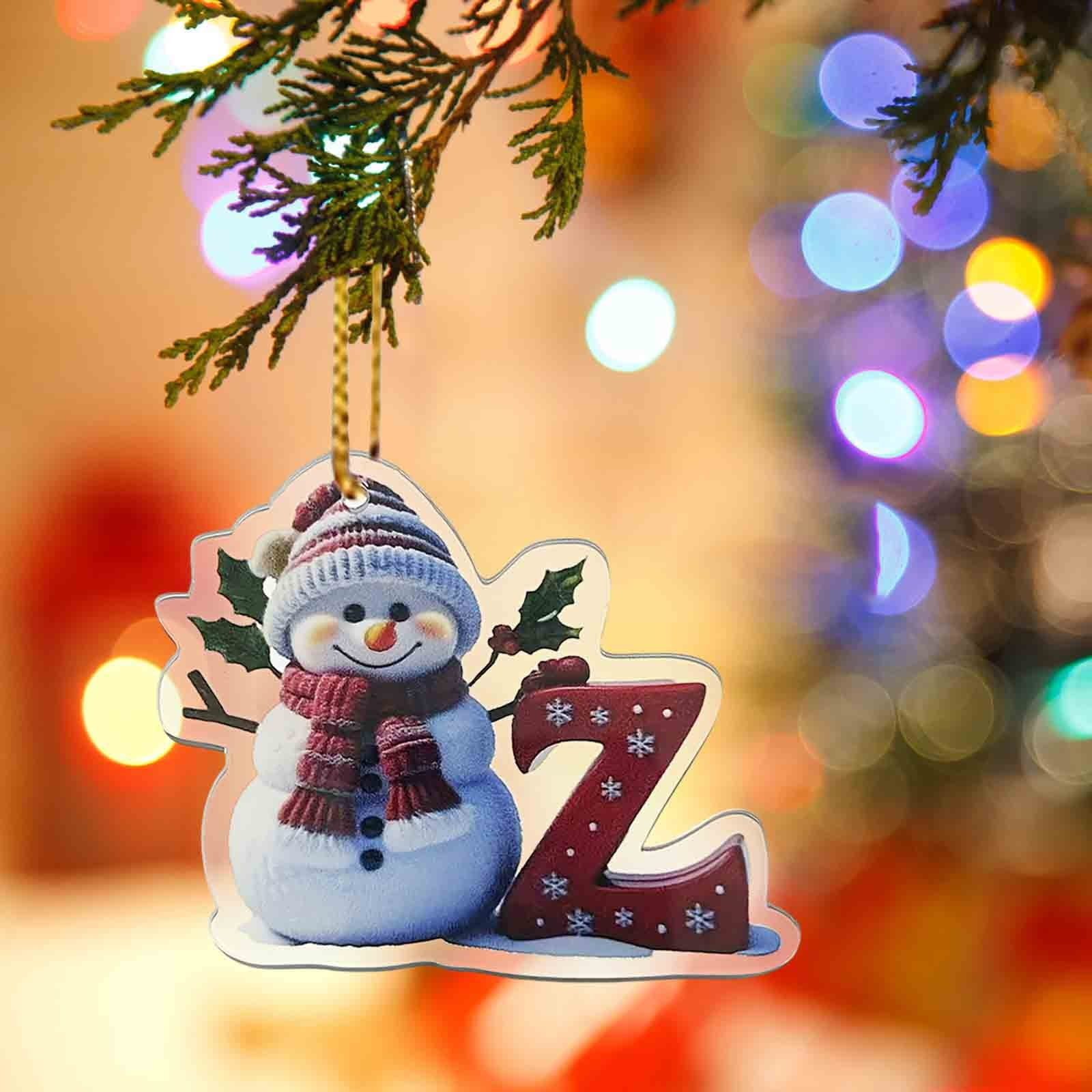 Christmas Letter Ornaments 2025 Wooden Deer Pendant Personalized Christmas Letter Ornaments 2025 Wooden Deer Pendant Personalized
