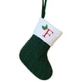 thumbnail image 1 of Christmas Letter Socks, Knitted Initial Stockings Decoration, Red Green White Holiday Sock, Fireplace Hanging Ornament, Xmas Tree Pendant, Personalized Gift Sock, DIY Christmas Decoration Stockings, 1 of 1