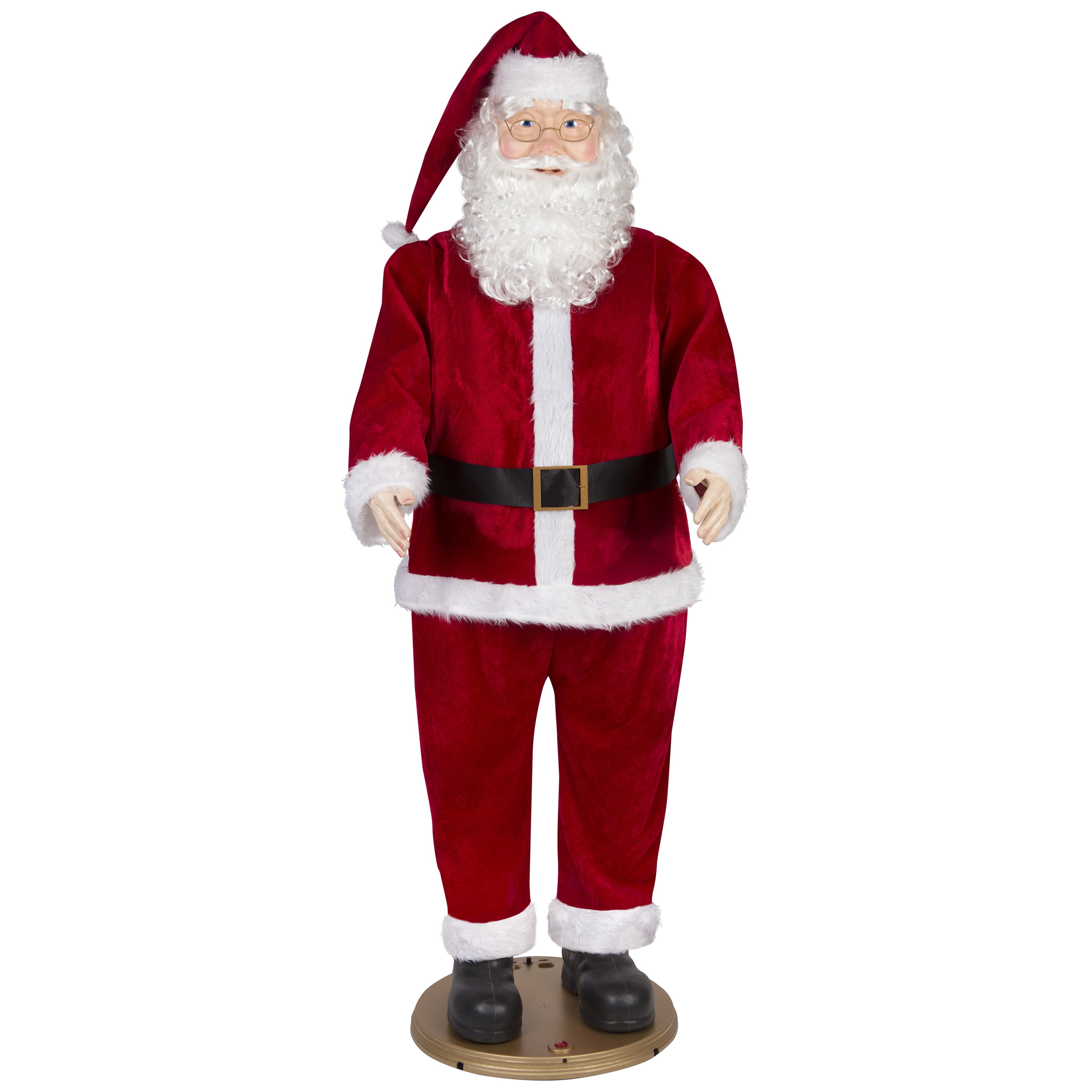 Christmas Gemmy Life Sized Animated Santa Claus Indoor and Covered Outdoor Dcor, 70.07 in.