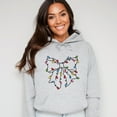 thumbnail image 1 of Christmas Light Bow Coquette - Hoodie, 1 of 6