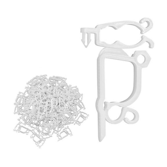 Christmas Light Clips 200 Pack - Weatherproof Outdoor Holiday Lights Mounts for Shingles & Gutters, C3/C4/Mini Lights - Easy Installation, No Tools Needed